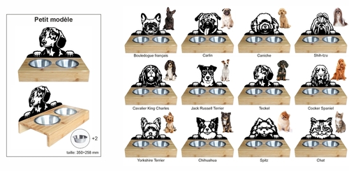 Gamelle décorative pour chien et chat