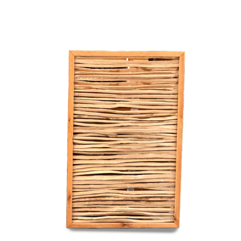 Panneau noisetier tressé cadre