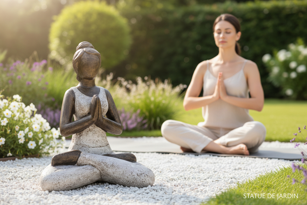 Statue Yoga Namaste - DecoIndo