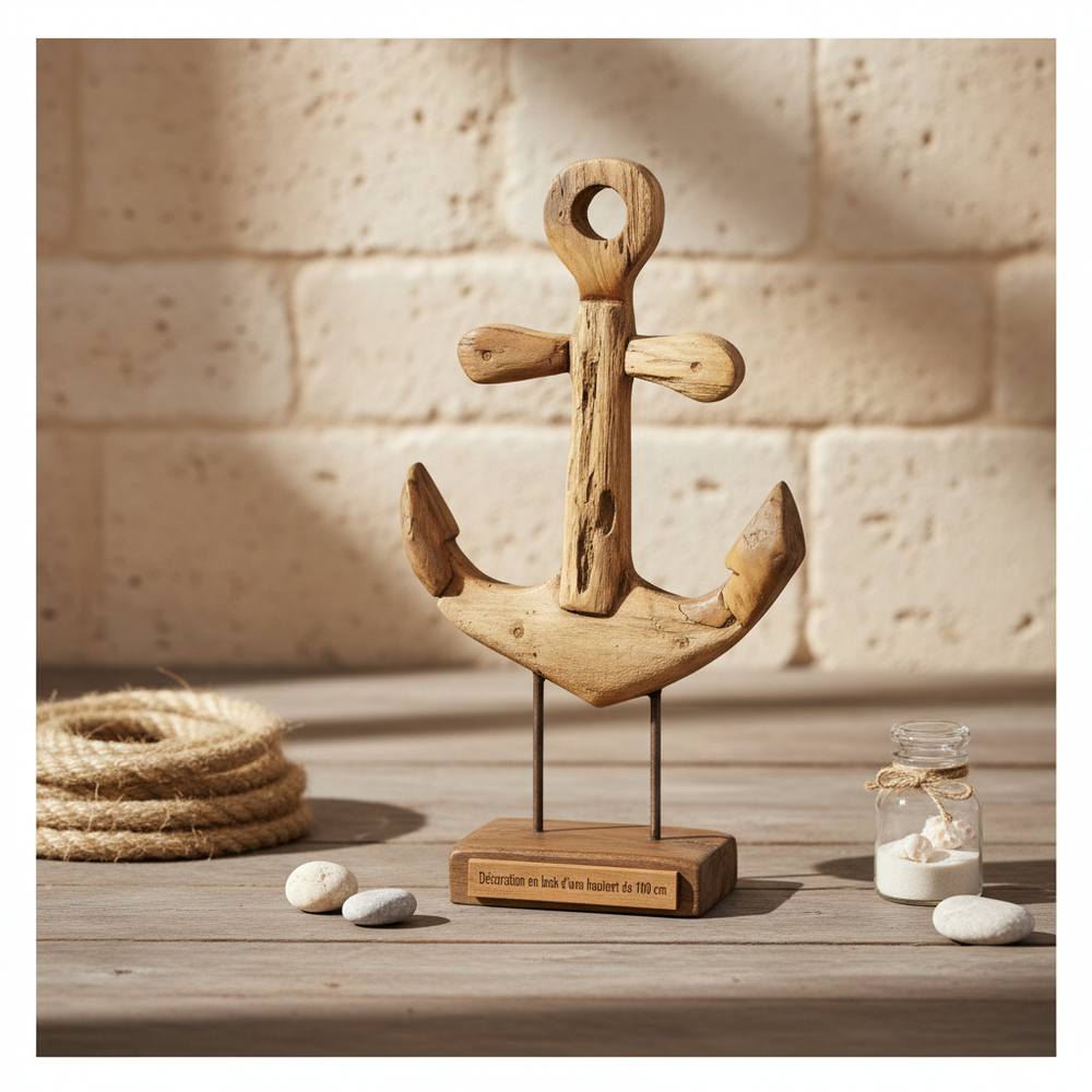 Ancre en racine de teck - DecoIndo 
