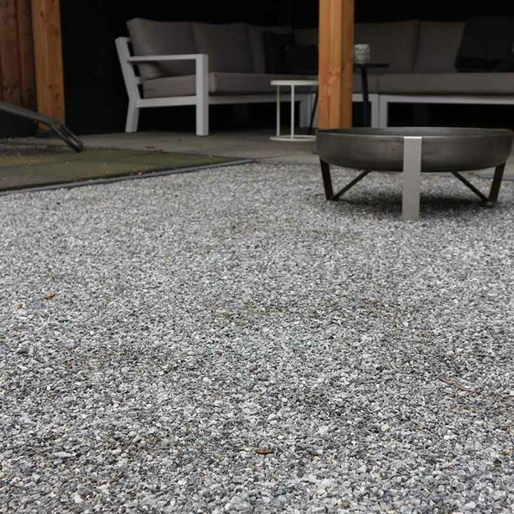 Dolomite gris-argent concassé