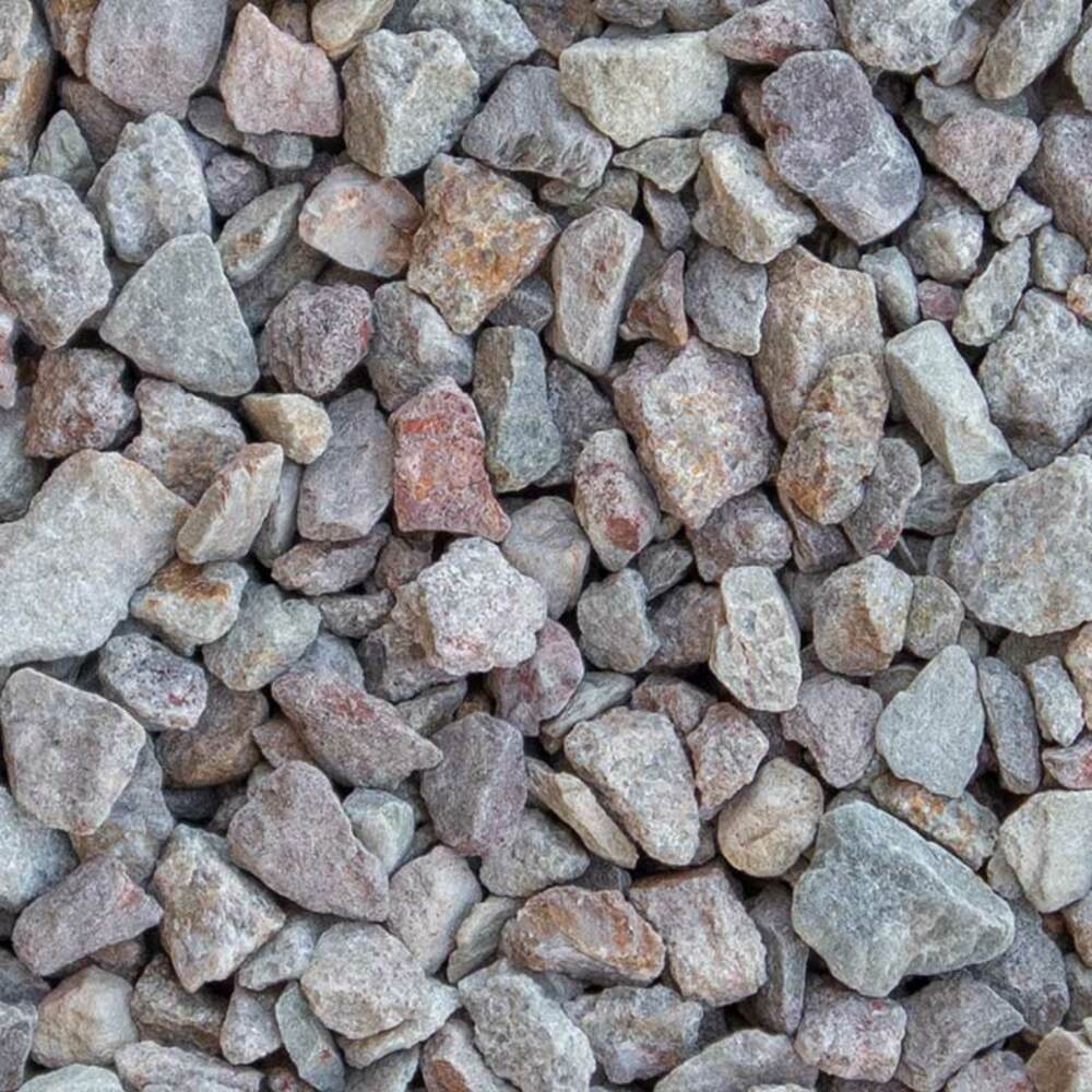 Grès rouge-rose concassé