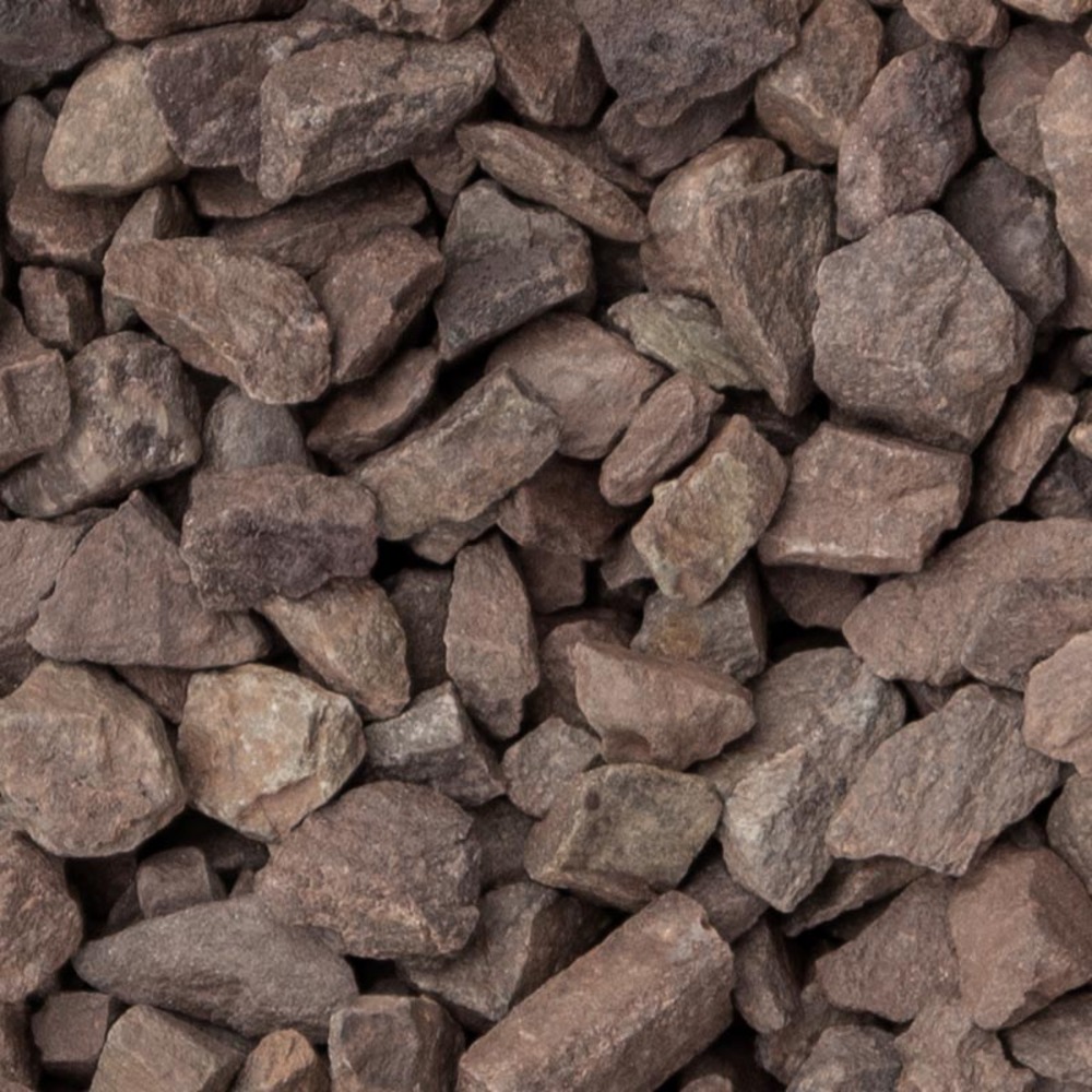 Quartzite rouge concassé