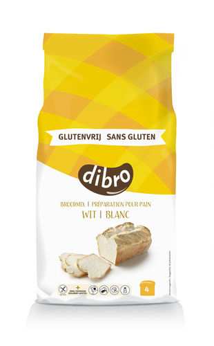 Farine sans-gluten Dibro pour pain blanc 2kg