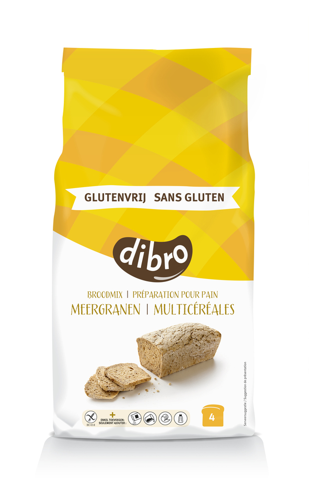 Farine sans-gluten Dibro pour pain multicéréales 2kg