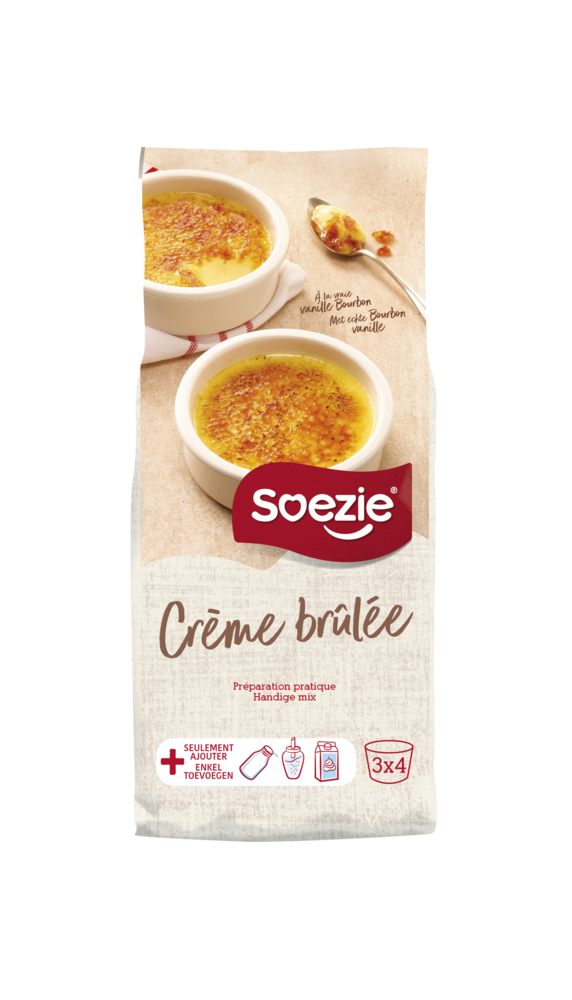 Préparation pour crème brûlée