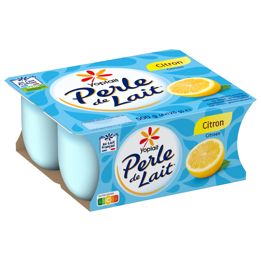 PERLE DE LAIT CITRON 125G X 24