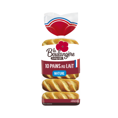 10 Pains au Lait nature 350g La Boulangère Long life