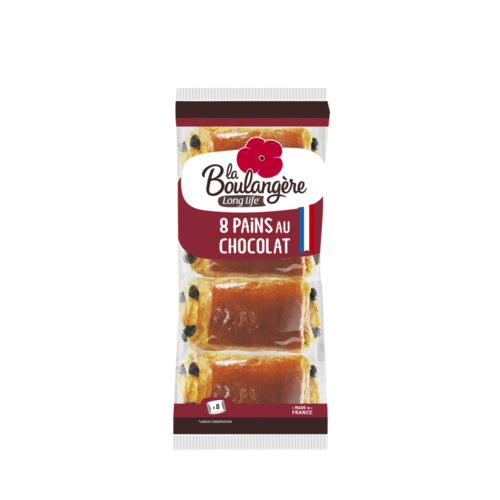 8 Pains au Chocolat 360g La Boulangère Long life