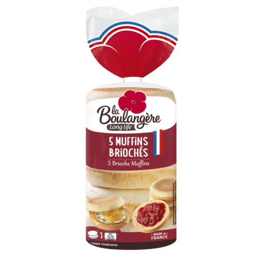 5 Muffins Briochés 250g La Boulangère Long life