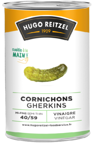 Cornichons au vinaigre mi Fins 40+