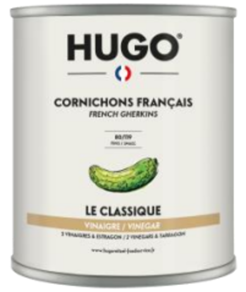 Cornichons Français au vinaigre fins 80° "Vin Blanc et Estragon"