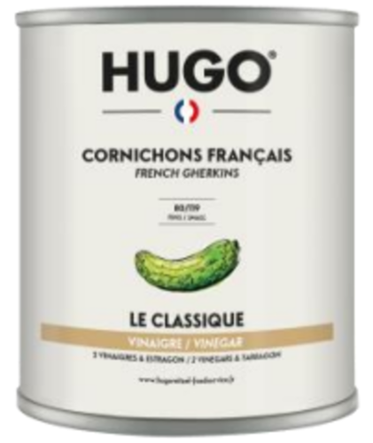 Cornichons Français au vinaigre fins 80° "Vin Blanc et Estragon"