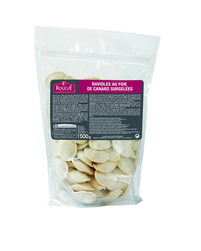 RAVIOLES DE FOIE GRAS DE CANARD SURGELES