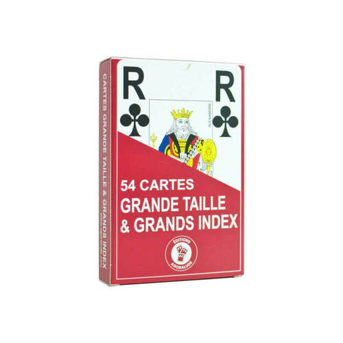 Cartes à jouer grande taille & grands index