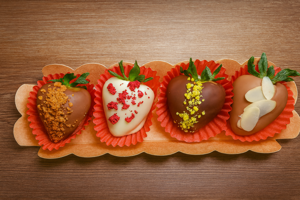 Coffret de fraises enrobées LODISSEY