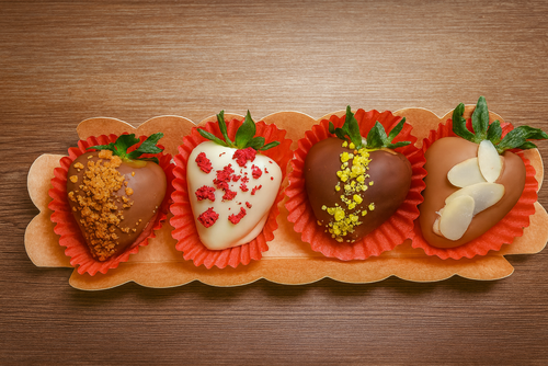 Coffret de fraises enrobées LODISSEY