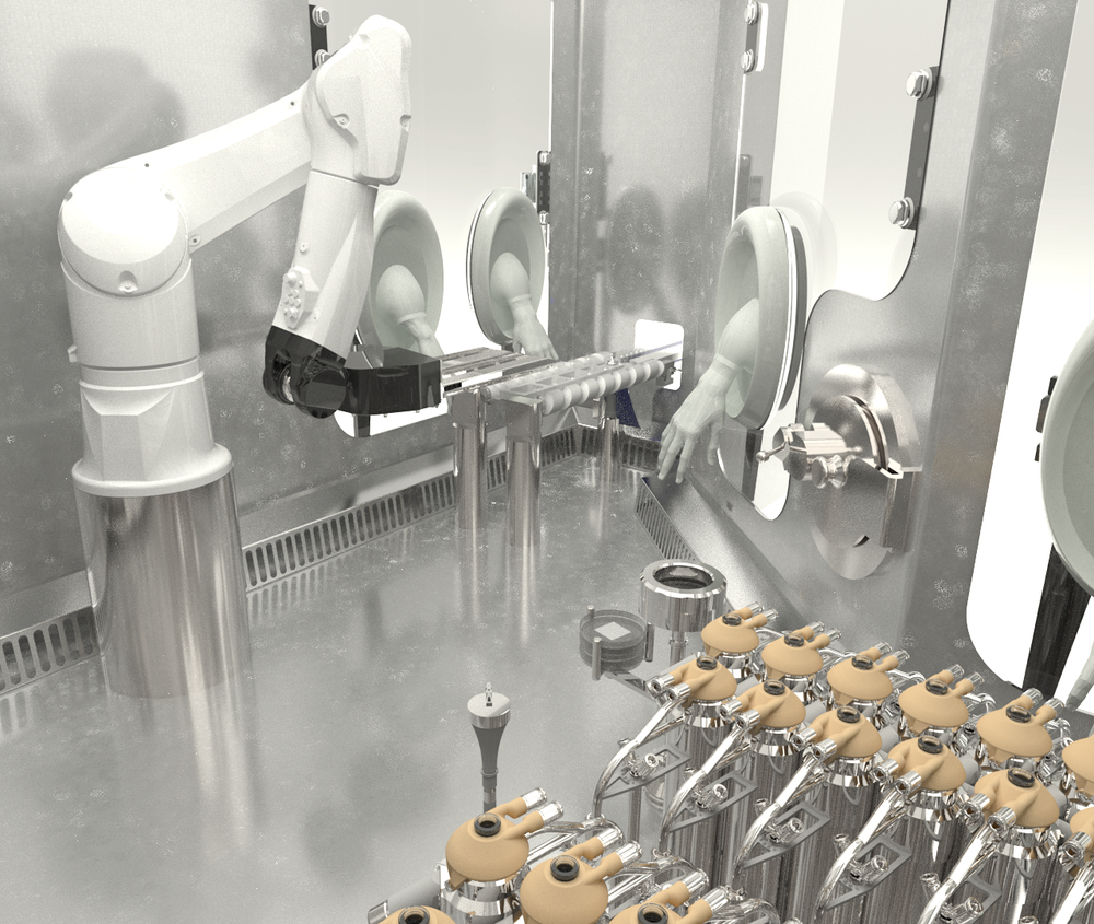 RheaLyo™ GMP-Flex controlled, continuous freeze-dryer