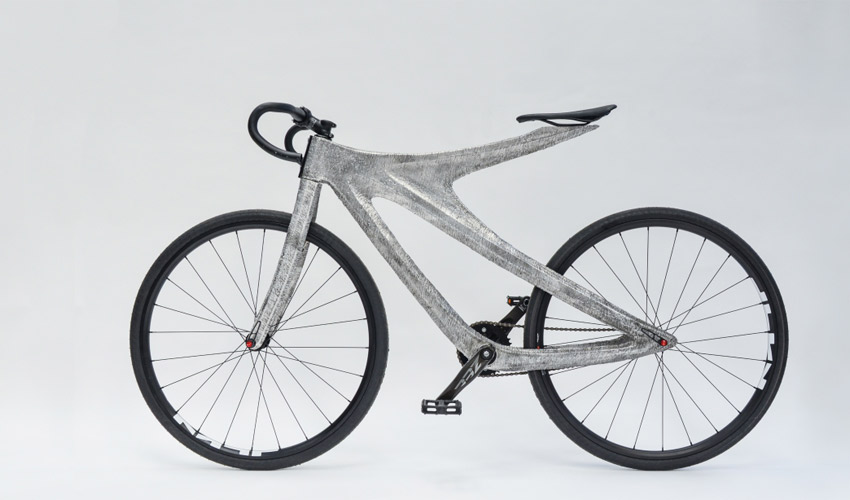 Arc Bike II, a bike with a 3D printed aluminium frame by MX3D