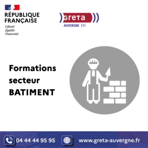 Formations secteur bâtiment