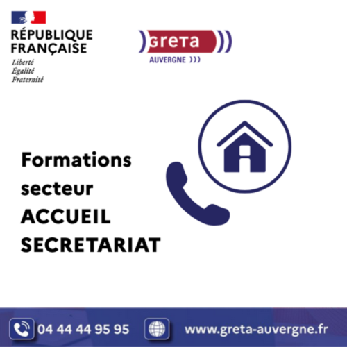 Formations secteurs accueil secrétariat