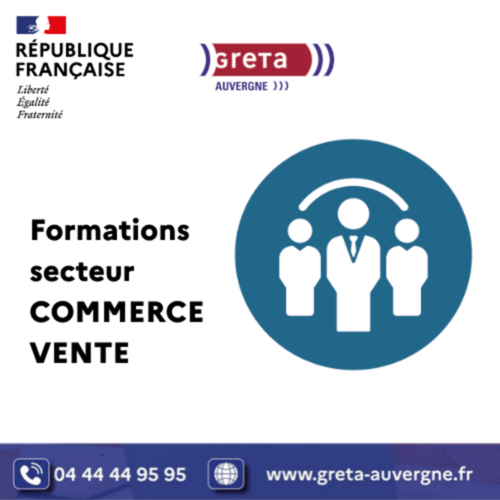 Formations secteurs commerce vente