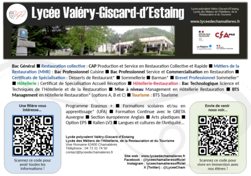 Le lycée, ses locaux de formation et ses filières