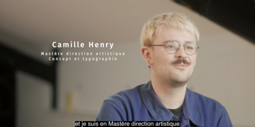 Camille, étudiant en Mastère Direction Artistique à LISAA 