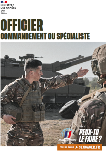 Officier - Commandement ou spécialiste