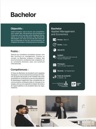 Bachelor Applied Management and Economics