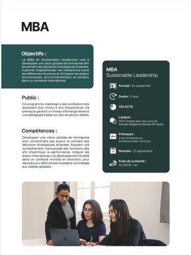 MBA Sustainable Leadership