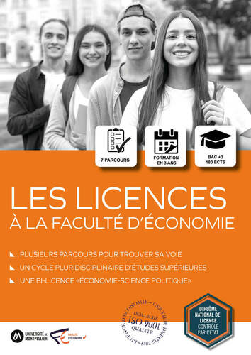 Plaquettes de formation Licence
