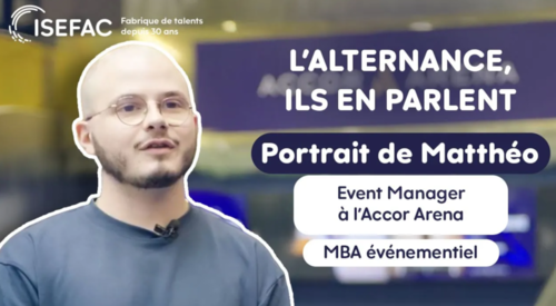 Mon alternance à l'Accor Arena : portrait de Matthéo, étudiant en MBA événementiel à l'ISEFAC