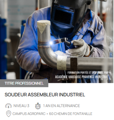 TITRE PROFESSIONNEL Soudeur assembleur industriel