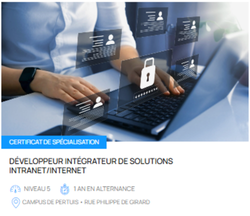 Certificat de Spécialisation Développeur intégrateur de solutions intranet/internet