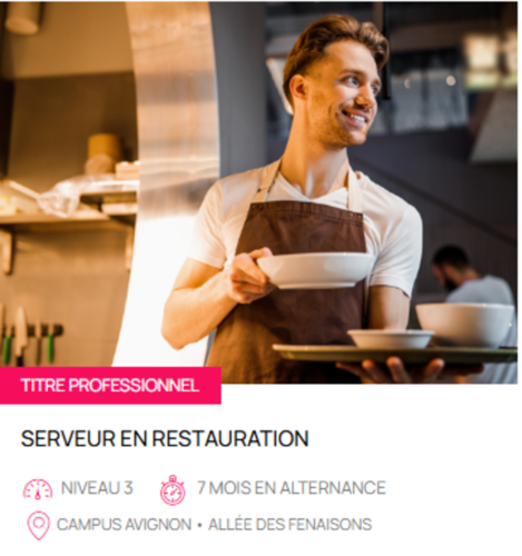 TITRE PROFESSIONNEL SERVEUR EN RESTAURATION
