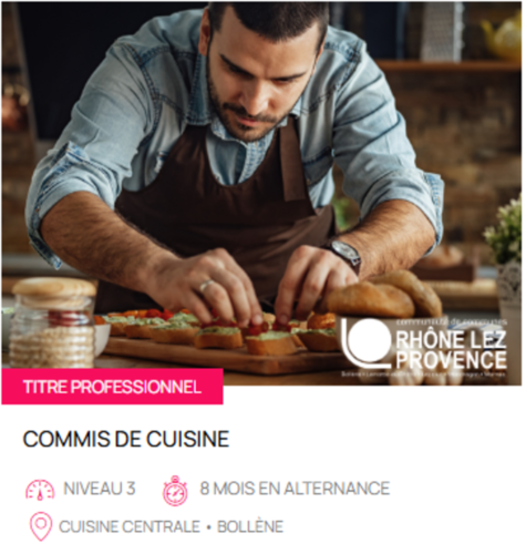TITRE PROFESSIONNEL COMMIS DE CUISINE