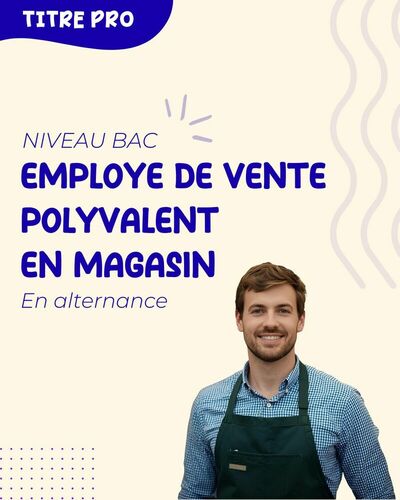 Employé de vente polyvalent en magasin 