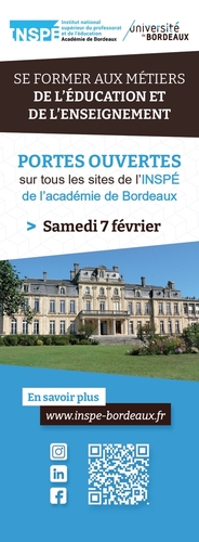 Journée portes ouvertes de l'INSPÉ : samedi 7 février 2026 !