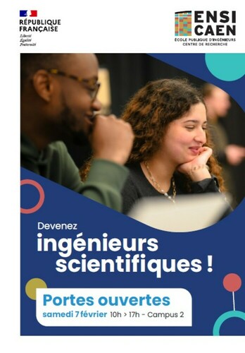 Journée portes ouvertes ENSICAEN - samedi 7 février 10h > 17h - Caen