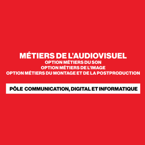 BTS Métiers de l’Audiovisuel