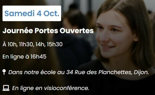 SUPDIJON - Nos prochaines portes ouvertes