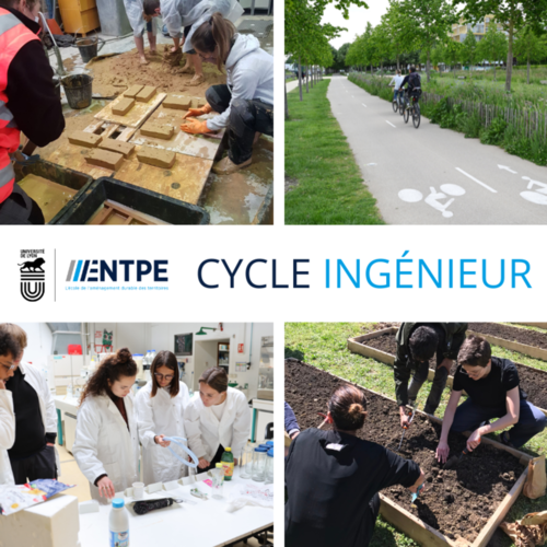 Diplôme d’ingénieur ENTPE (aménagement et politiques urbaines, bâtiment, environnement, génie civil, mobilité et transports.)