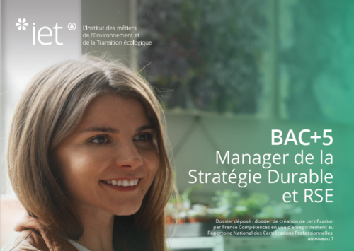BAC+5 Manager de la Stratégie Durable et RSE
