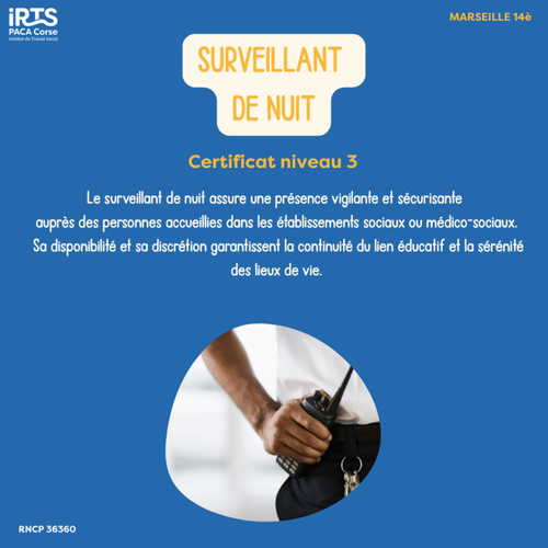 Niveau 3 / Formation Certificat Surveillant de nuit