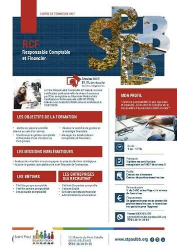 Responsable Comptable & Financier (RCF) en alternance