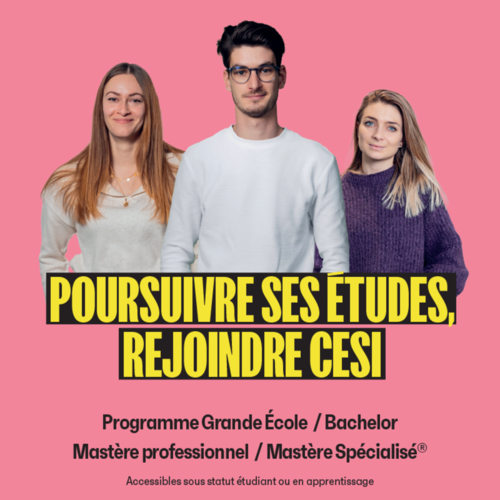Les formations post-bac+2 de CESI