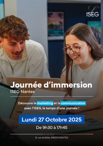 Journée d'immersion - lundi 27 octobre 2025 de 9h45 à 17h45