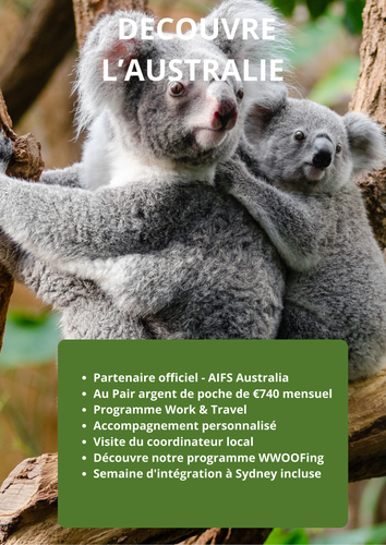 Vis l'Australie: Au pair or WOOFing?