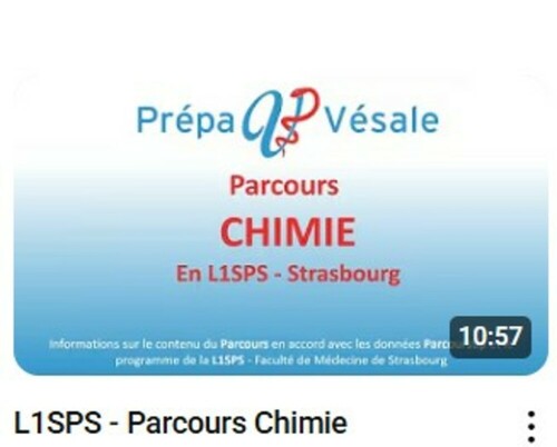 PREPA VESALE - Présentation du parcours CHIMIE